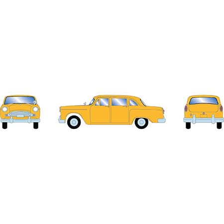 Athearn 74118 HO Scale 1950's Yellow Sedan