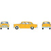 Athearn 74118 HO Scale 1950's Yellow Sedan