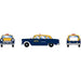 Athearn 74120 HO Scale 1950's Sedan City Cab Company