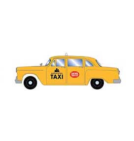 Athearn 74121 HO Scale 1950's Sedan Downtown Taxi