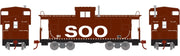 Athearn 74137 HO Scale Wide Vision Caboose SOO Line 81 - NOS