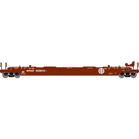 Athearn 7430 HO Scale 48' Husky Stack Well Car BNSF 203010