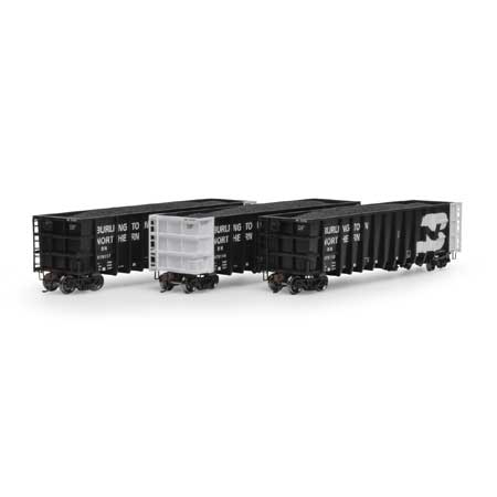 Athearn 7469 HO Scale Thrall High Side Gondola with Load Burlington Northern BN 3 Pack #2