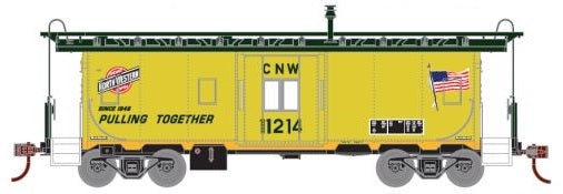 Athearn 74781 HO Scale Bay Window Caboose Chicago NorthWestern C&NW 11214 - NOS