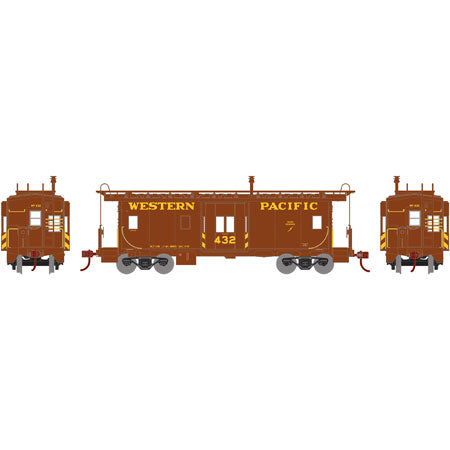 Athearn 74794 HO Scale Bay Window Caboose Western Pacific WP 432 - NOS