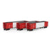 Athearn 7482 HO Scale Thrall High Side Gondola with Load Herzog "Red/White" HZGX 3 Pack #3