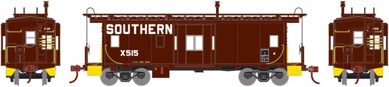 Athearn 74849 HO Scale Bay Window Caboose Southern X515 - NOS