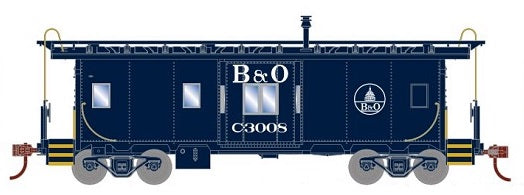 Athearn 75001 HO Scale Bay Window Caboose Baltimore & Ohio B&O C3025 - NOS