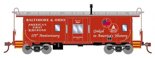 Athearn 75012 HO Scale Bay Window Caboose B&O 175th Anniversary / CSX 90400 - NOS