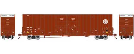 Athearn 75077 HO Scale 60' Gunderson Double Door Hi-Cube Boxcar BNSF #3