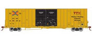 Athearn 75090 HO Scale 60' Gunderson Double Door Hi-Cube Boxcar TTX (New Logo) TBOX 666671