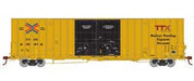 Athearn 75090 HO Scale 60' Gunderson Double Door Hi-Cube Boxcar TTX (New Logo) TBOX 666671