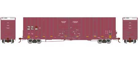 Athearn 75124 HO Scale 60' Gunderson Double Door Hi-Cube Boxcar Patched TBOX 889285