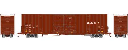Athearn 75130 HO Scale 60' Gunderson Double Door Hi-Cube Boxcar BNSF 761217