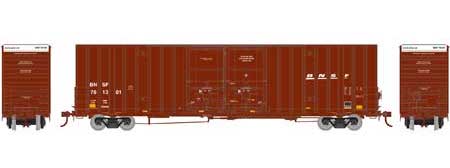 Athearn 75132 HO Scale 60' Gunderson Double Door Hi-Cube Boxcar BNSF 761301