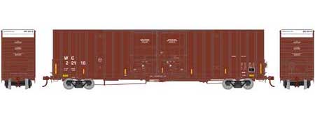 Athearn 75146 HO Scale 60' Gunderson Double Door Hi-Cube Boxcar Wisconsin Central WC 22118