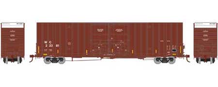 Athearn 75149 HO Scale 60' Gunderson Double Door Hi-Cube Boxcar Wisconsin Central WC 23381