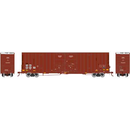 Athearn 75254 HO Scale 60' Gunderson High Cube Boxcar TTX TOBX 889047