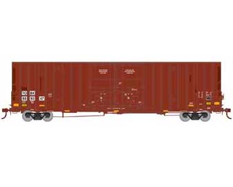 Athearn 75254 HO Scale 60' Gunderson High Cube Boxcar TTX TOBX 889047