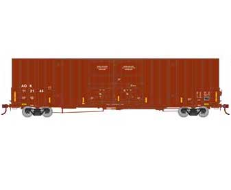 Athearn 75258 HO Scale 60' Gunderson High Cube Boxcar Arkansas Oklahoma AOK 112144