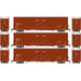 Athearn 75268 HO Scale 60' Gunderson High Cube Boxcar GACX 3 Pack