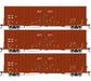Athearn 75268 HO Scale 60' Gunderson High Cube Boxcar GACX 3 Pack