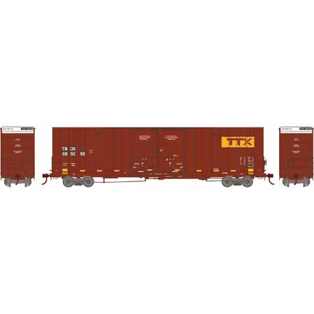 Athearn 75298 HO Scale 60' Gunderson Double Door Hi-Cube Boxcar Patched TBOX 889298