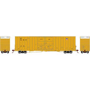 Athearn 75314 HO Scale 60' Gunderson Double Door Hi-Cube Boxcar Union Pacific UP 700197