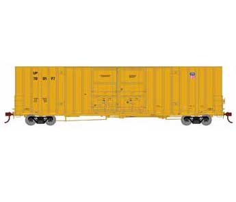 Athearn 75314 HO Scale 60' Gunderson Double Door Hi-Cube Boxcar Union Pacific UP 700197