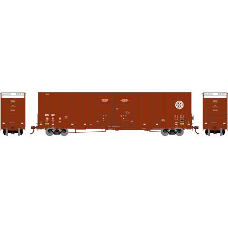 Athearn 75318 HO Scale 60' Gunderson Double Door Hi-Cube Boxcar BNSF 761111