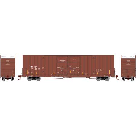 Athearn 75325 HO Scale 60' Gunderson Double Door Hi-Cube Boxcar Mississippi & Tennessee MTNR 175177