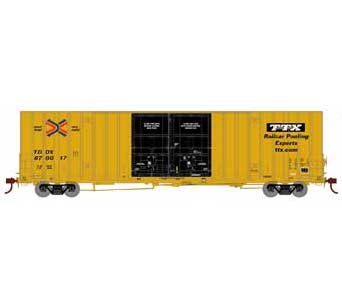 Athearn 75329 HO Scale 60' Gunderson Double Door Hi-Cube Boxcar TTX TBOX 670017
