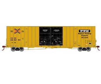 Athearn 75330 HO Scale 60' Gunderson Double Door Hi-Cube Boxcar TTX TBOX 666853