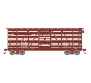 Athearn 75989 HO Scale 40' Stock Car Santa Fe ATSF 25140