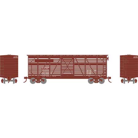 Athearn 75990 HO Scale 40' Stock Car Santa Fe ATSF 26669
