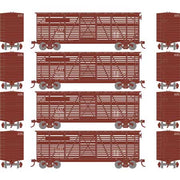 Athearn 75991 HO Scale 40' Stock Car Santa Fe ATSF 4 Pack