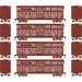 Athearn 75991 HO Scale 40' Stock Car Santa Fe ATSF 4 Pack