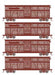 Athearn 75991 HO Scale 40' Stock Car Santa Fe ATSF 4 Pack