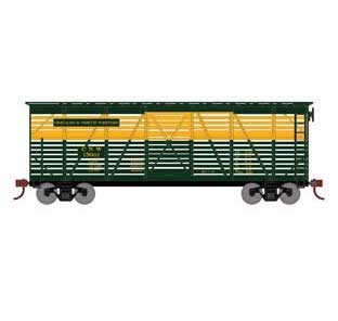 Athearn 75992 HO Scale 40' Stock Car Chicago & Northwestern CNW 15001