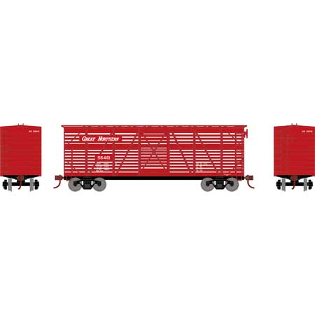 Athearn 75999 HO Scale 40' Stock Car Great Northern GN 56461
