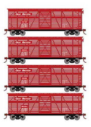 Athearn 76000 HO Scale 40' Stock Car Great Northern GN 4 Pack