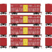 Athearn 76006 HO Scale 40' Stock Car Texas & Pacific T&P 4 Pack