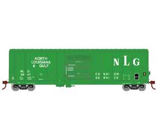 Athearn 76219 HO Scale 50' PS 5344 Boxcar North Louisiana & Gulf NLG 5536