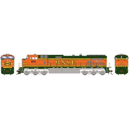 Athearn 78061 HO Scale GE C44-9W Diesel Loco BNSF "Heritage II" 672