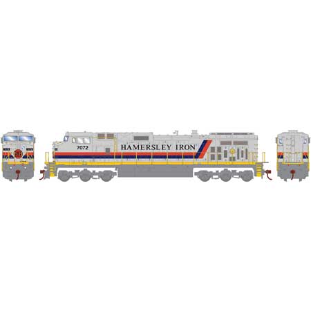 Athearn 78065 HO Scale GE C44-9W Diesel Loco Hamersley Iron HI 7072