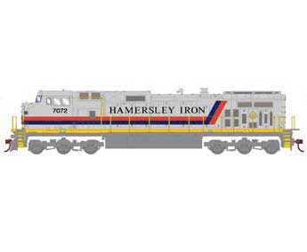 Athearn 78065 HO Scale GE C44-9W Diesel Loco Hamersley Iron HI 7072