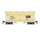 Athearn 81053 HO Scale ACF 2970 2 Bay Covered Hopper CSX 220634