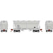 Athearn 81056 HO Scale ACF 2970 2 Bay Covered Hopper ACF Leasing ACFX 44507