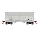 Athearn 81056 HO Scale ACF 2970 2 Bay Covered Hopper ACF Leasing ACFX 44507