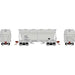 Athearn 81057 HO Scale ACF 2970 2 Bay Covered Hopper ACF Leasing ACFX 44520
